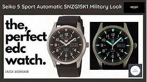 Seiko 5 Automatic Military Nato Strap -SNZG15K1 - The Perfect EDC Watch