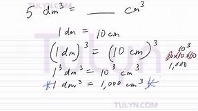 conversion of metric units cubic decimeter to cubic centimeter