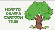 How to Draw a Cartoon Tree in a Few Easy Steps: Drawing Tutorial for Beginners