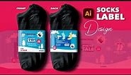 Socks Label/Box/Wrap Label Design | Clothes Packaging Design