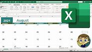 Creating a Calendar in Excel