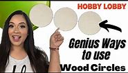 Genius ways to use wood circle | Home Decorating Ideas
