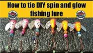 How to tie Teton tackle spin & glow fishing lure Underwater footage w/ results! #kokanee #trout #diy