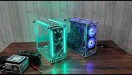 Transparent PC case - Extreme Machines CPU Cabinet EM3 build with Remote RGB 4X 3000RPM Cooling Fans