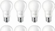 Basic Frosted Non-Dimmable A19 Light Bulb - EyeComfort Technology - 800 Lumen - Soft White (2700K) – 8.5W=60W - E26 Base - Old Version - Indoor - 8-Pack