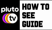 Pluto TV How To See Guide? Instructions, Guide, Tutorial