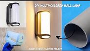 DIY PVC Pipe Wall Lamp: Stunning & Affordable Multi-Color Lighting Project!