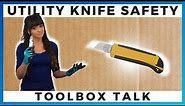 UTILITY KNIFE SAFETY VIDEO | By Ally Safety