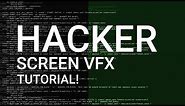Hacker Screen LOOP - After Effects Tutorial! │ Create Professional Hacker Screen VFX!