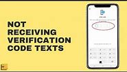 Not receiving verification code texts in iPhone | How to Fix