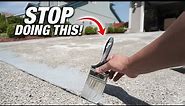 How To Paint And Seal Your Concrete Driveway Like NEW! Pro DIY