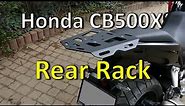 CB500X Rear Rack - part 1.