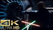 Darth Vader vs Luke Skywalker (1/2) [4k UltraHD] - Star Wars: Return of The Jedi Fight Scene