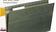 Smead Hanging File Folder with Tab, 1/3-Cut Adjustable Tab, Legal Size, Standard Green, 25 per Box (64135)