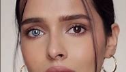 Best Blue Color Contact Lenses for Dark Brown Eyes - Solotica Natural Colors Safira Tryon