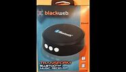 BLACKWEB Bluetooth Music Receiver Set up and REVIEW