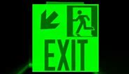 Fire Quickly Exit! Photoluminescent Egress-NYC and California Code Rated Exit Sign Video