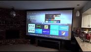 My projector and screen demo. Sound and setup on next video.