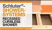 How to Recess a Floor for a Curbless Shower with the Schluter®-Shower System