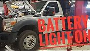 11 Ford F450 Battery light ON