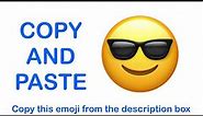Smiling Face with Sunglasses EMOJI ( APPLE ) - COPY and PASTE 😎