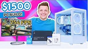 Best $1500 Gaming PC Build 2023! 😄 [Full Build Guide w/ 1440p Gaming Benchmarks!]