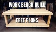 How to Build a 4x8 Mobile Workbench | FREE BUILD PLANS | DIY Workbench