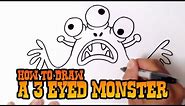 How to Draw a Monster - Step by Step for Kids