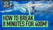 How To Swim 400m In Less Than 8 Minutes! | Swimming Training & Tips