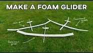 How to make a foam free flight glider | Cheap and fast glider build