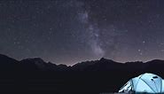 Night Sky, Stars, Milky Way. Free Stock Video