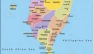 Taiwan Map | HD Political Map of Taiwan