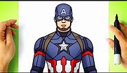 How to DRAW CAPTAIN AMERICA