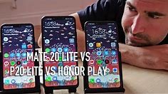 Huawei Mate 20 Lite vs P20 Lite vs Honor Play | Side-by-side