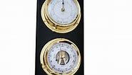 Weatherstation & Tide Clock Combo in Black & Brass