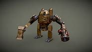 Combat Steampunk Robot - Download Free 3D model by Andrei Milin (@milinam2002)