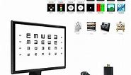 Elite Digital Visual Acuity Chart System with a Wireless Fluorescent Keypad Remote, Compatible with Any TV or Monitor (No Computer Needed), Simply Plug and Play, High-Definition up to 4K