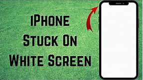 How to Fix iPhone Stuck On White Screen | iPhone White Screen Problem | 2024