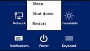 How to Shutdown Windows 8 (or Restart)