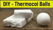 How to make a thermocol ball at home | DIY Styrofoam ball | Thermocol balls out of waste thermocol