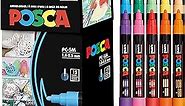 15 Posca Paint Markers, 5M Medium Posca Markers Set with Reversible Tips of Acrylic Paint Pens | Posca Pens for Art Supplies, Fabric Paint, Fabric Markers, Paint Pen, Art Markers