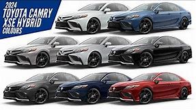 2024 Toyota Camry XSE Hybrid – All Color Paint Options – Images | AUTOBICS
