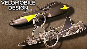 Futuristic Velomobile or Recumbent Bicycle Design