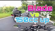Testride Honda Blade 110cc Vs 150cc up | highlight | sunmori tawangmangu