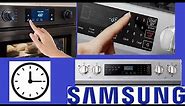 How SET TIME Any Samsung Oven Range (Clock Change Smart Dial Electric Wall Black White Steel Stove)