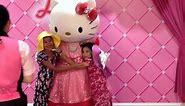 Meeting Hello Kitty at Universal Studio Japan