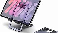 JSAUX Universal Tablet Stand, Portable Foldable Tablet Holder for Desk Compatible with iPad Mini/Air, Samsung Galaxy Tab, Kindle Fire, Steam Deck, Switch, ROG Ally, iPhone and Other Tablets-Gray