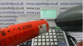 How To Use A Barcode Scanner With The Casio SE-S3000 / PCR-T2300 / PCR-T2400 Cash Register