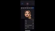 Save Your Memoji Into Your Camera Roll (iOS)