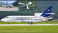 Witness the Majestic Dassault Falcon 7X at Europe's Highest Airport